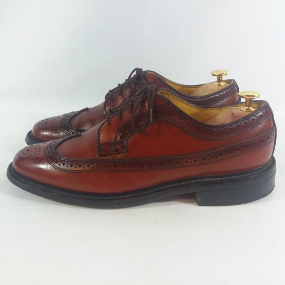 Dexter Mahogany Longwing Blucher Shoes Mens 7.5M main image 8